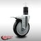 Service Caster 5'' SS Black Poly Swivel 1-5/8'' Expanding Stem Caster Total Lock Brake SCC-SSEXTTL20S514-PPUB-BLK-158 - alternate 2